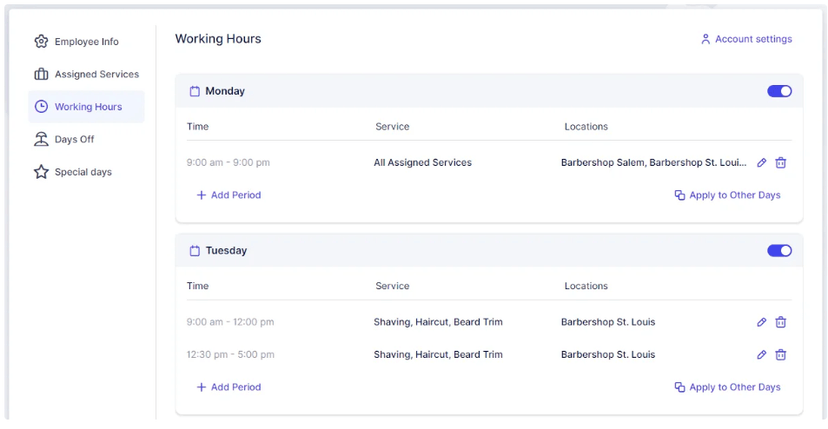 Contextual Menu
