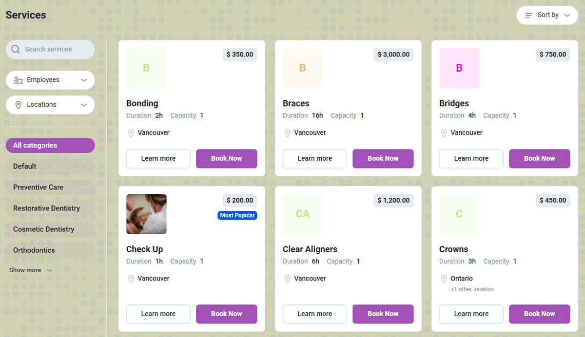 Booking Website