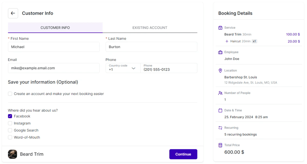 Booking Website