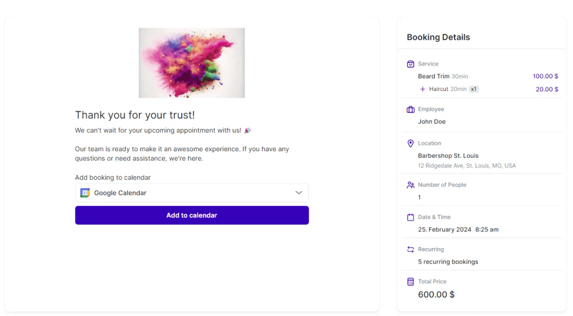 Booking Website