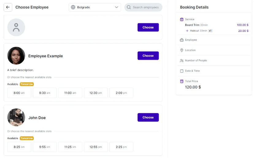 Booking Website