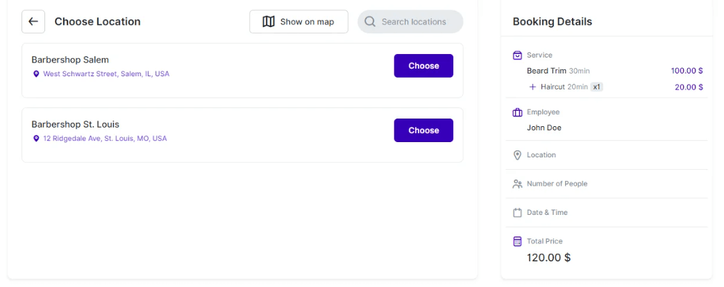 Booking Website