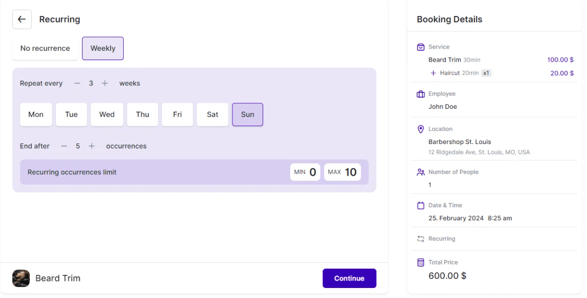 Booking Website