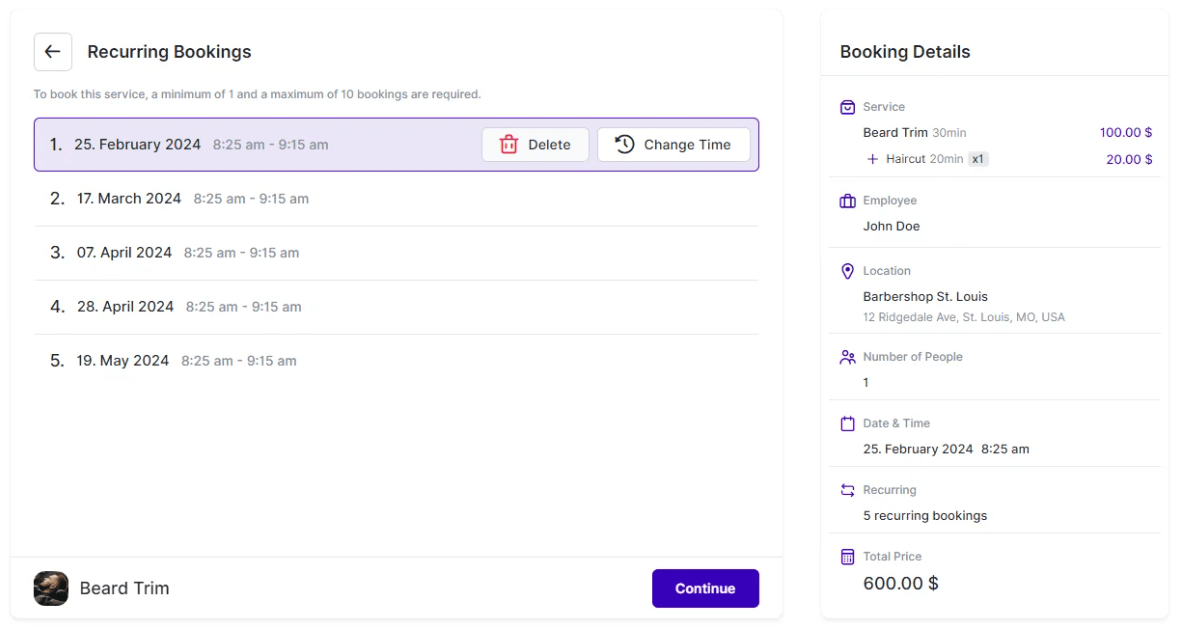 Booking Website