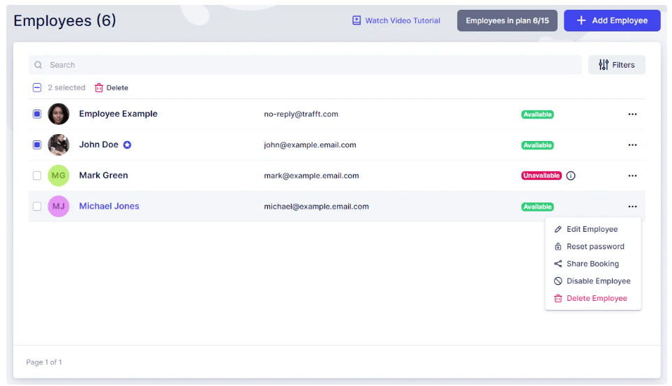 Configuring Employees