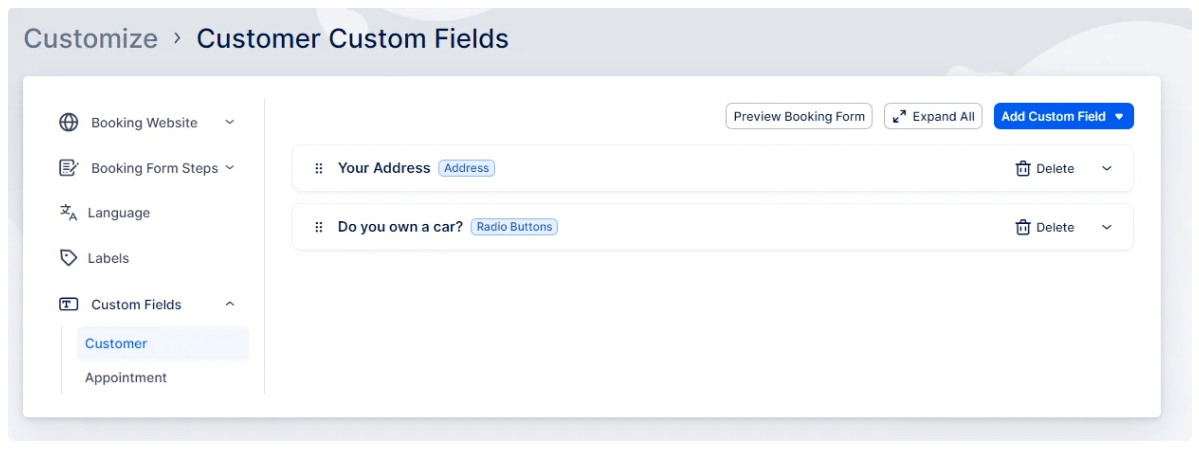 Custom Fields