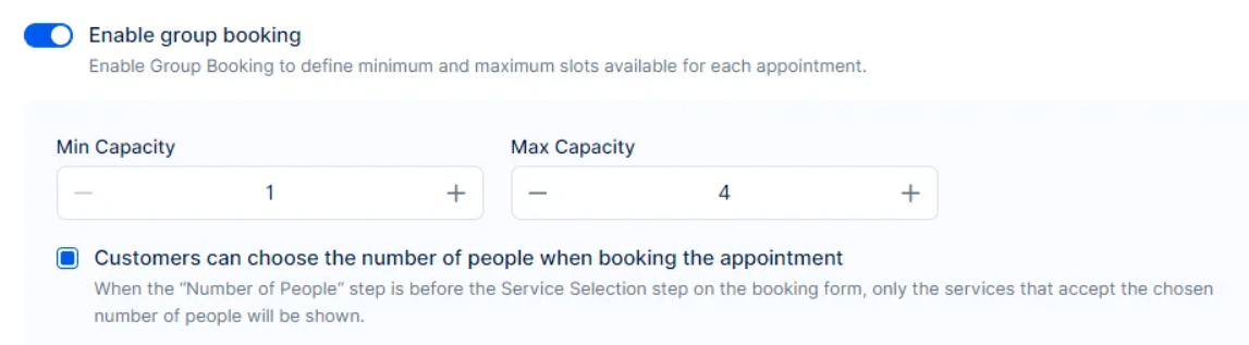 Custom Group Bookings