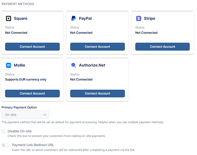 Custom Online Payments