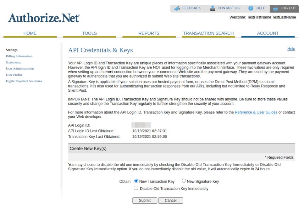 Custom Online Payments