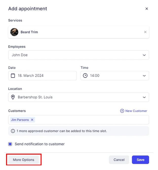 Custom Recurring Appointments
