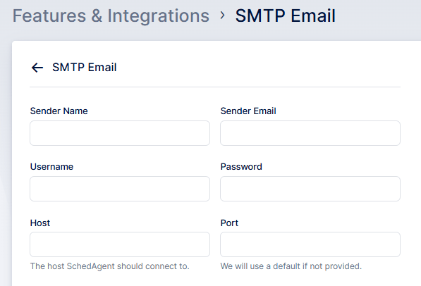 Custom SMTP