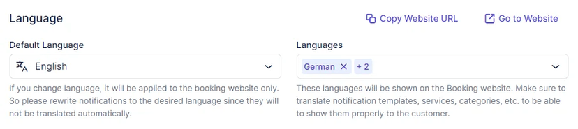 Customize Booking Options