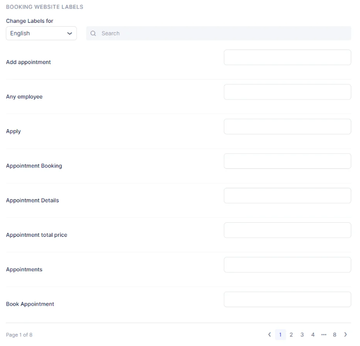 Customize Booking Options