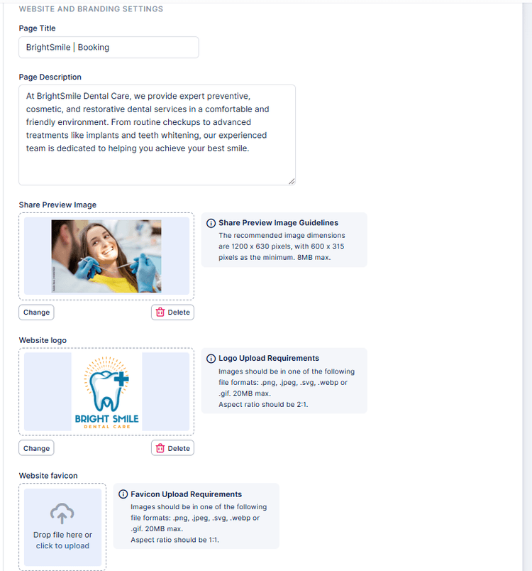 Customize Booking Options