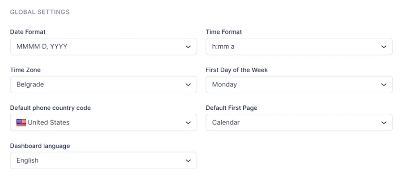General Settings