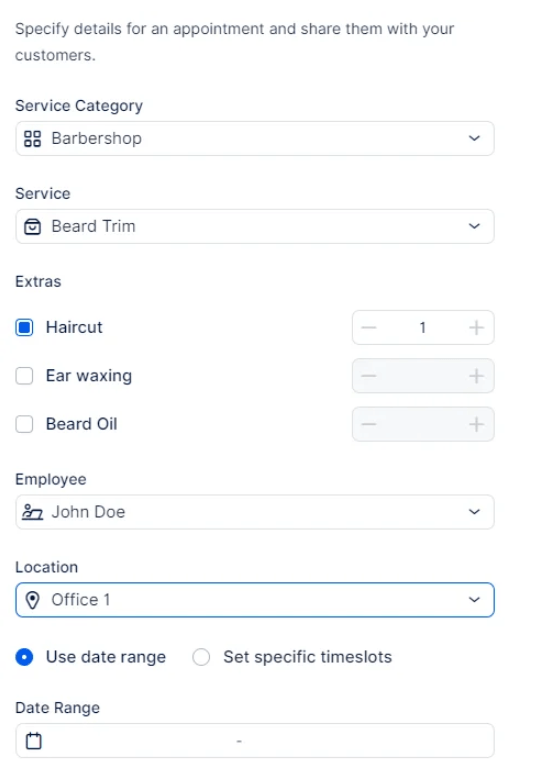 Share Booking