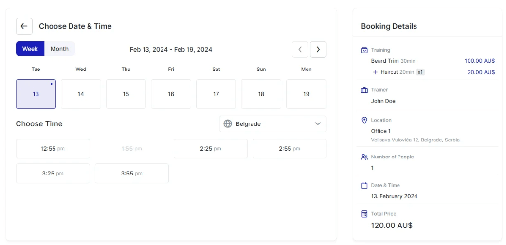 Share Booking