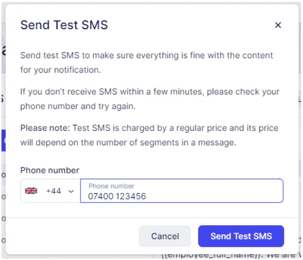 SMS Notifications