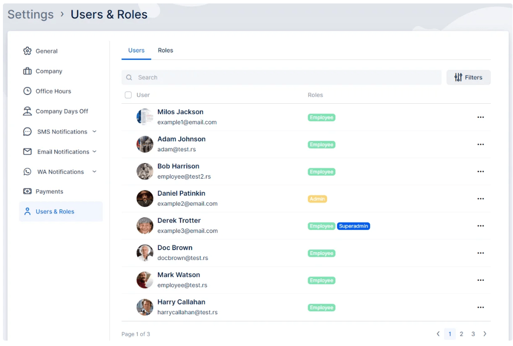 User Roles