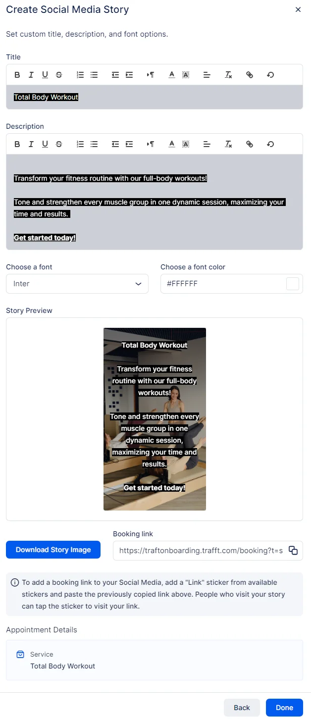 Share Booking