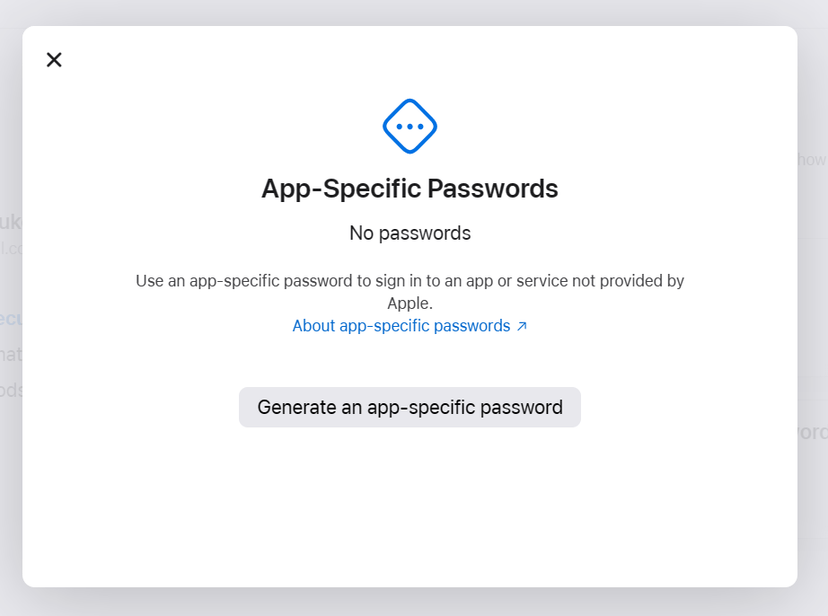 Apple Generate Password