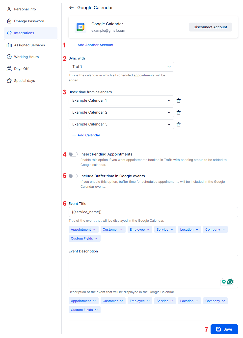 Account Settings Google
