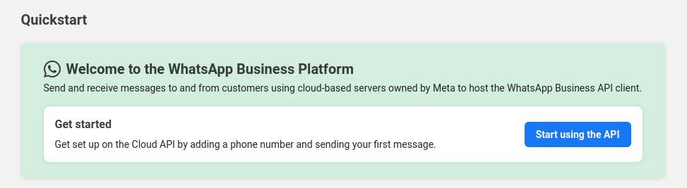 Facebook Start API