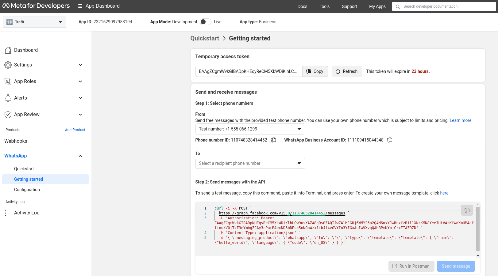 Facebook Send Message